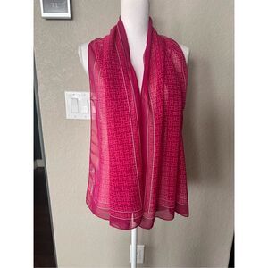 Effy Hernation Pink Sheer Scarf
